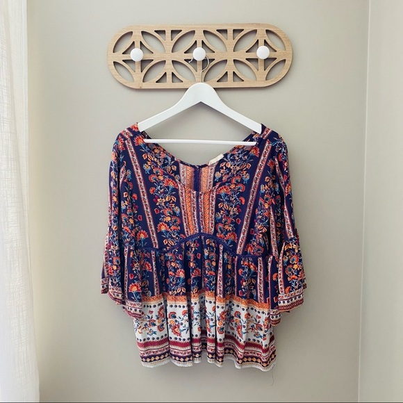 Altar'd State Peasant Boho Top Sz Medium - Picture 1 of 8